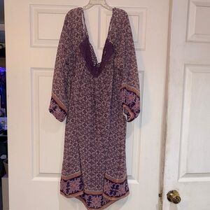Bohemian Long Sleeve shift Dress